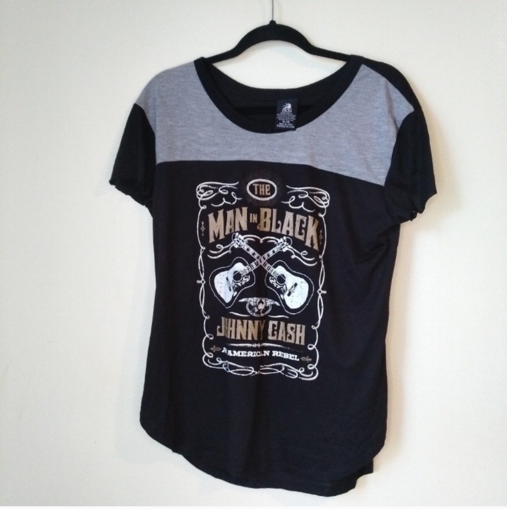 Johnny Cash Men In Black T-shirt